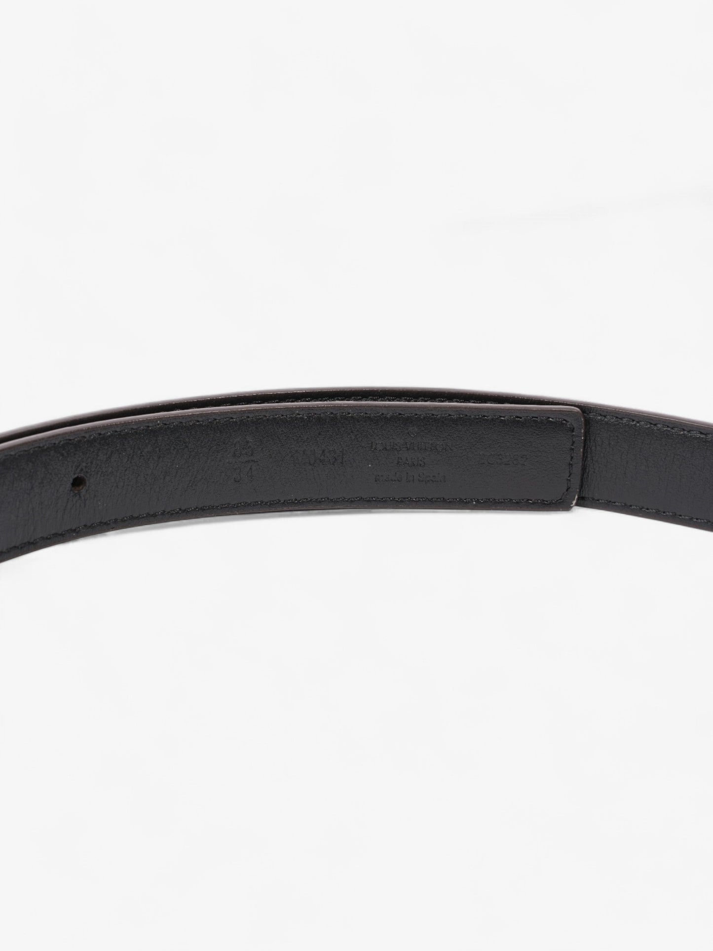 Louis Vuitton LV Initiales Reversible Belt Monogram / Black / Gold Canvas 85cm / 34"