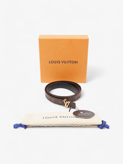 Louis Vuitton LV Initiales Reversible Belt Monogram / Black / Gold Canvas 85cm / 34"