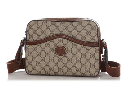 Gucci Brown GG Supreme Messenger Bag