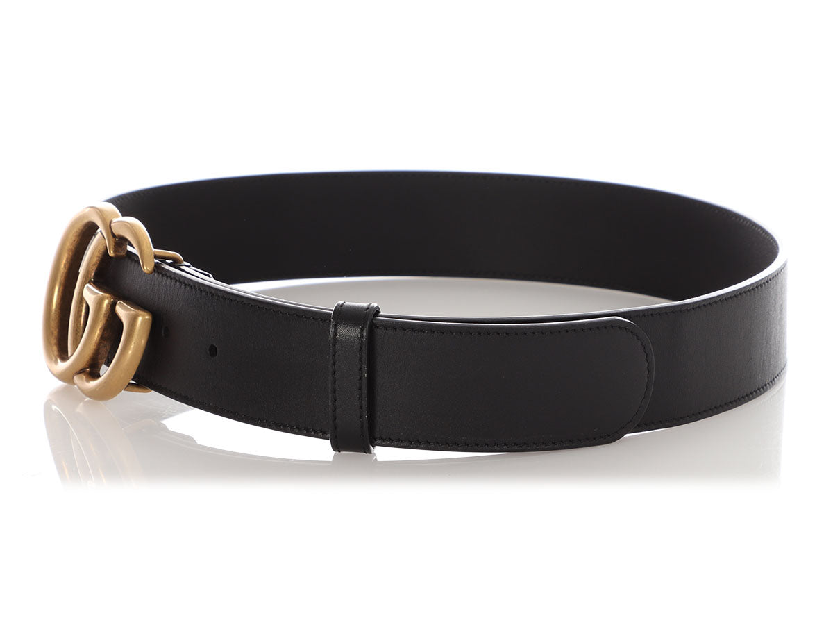 Gucci Black GG Marmont Belt