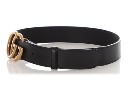 Gucci Black GG Marmont Belt