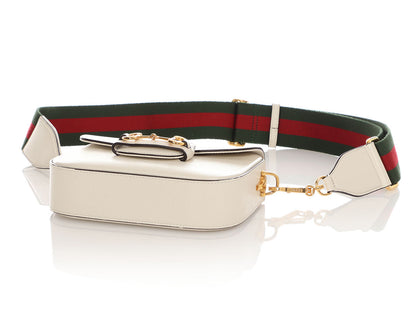Gucci Mini Mystic White Web Horsebit 1955 Shoulder Bag