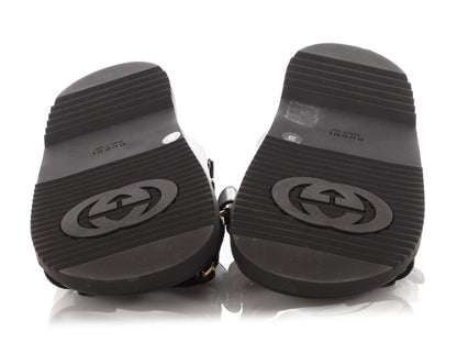 Gucci Black Moritz Velcro Sandals
