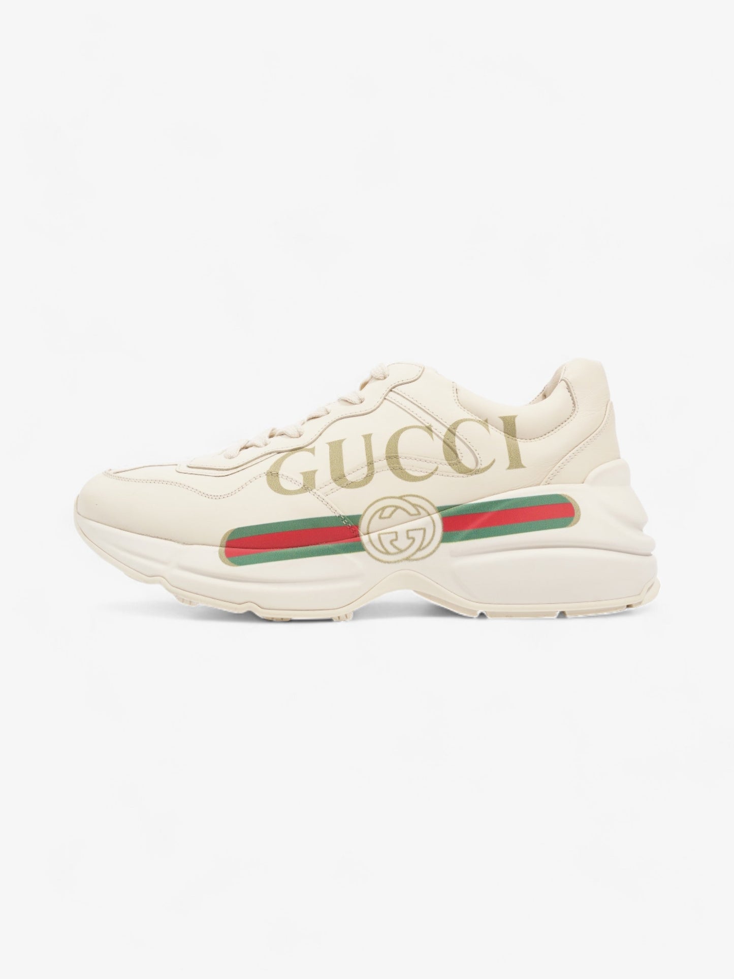 Gucci Rhyton Sneaker Ivory Leather EU 40 UK 7