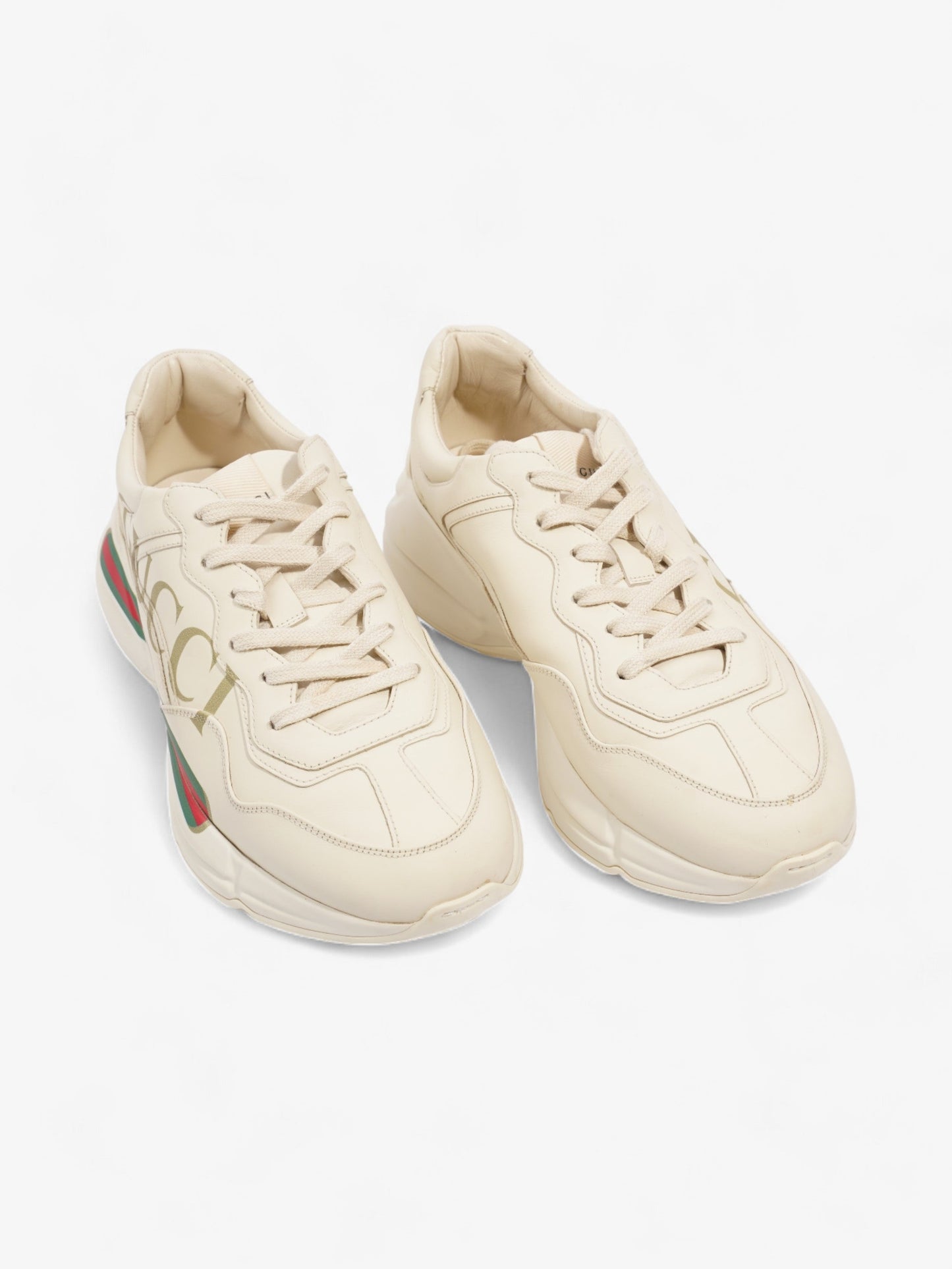 Gucci Rhyton Sneaker Ivory Leather EU 40 UK 7