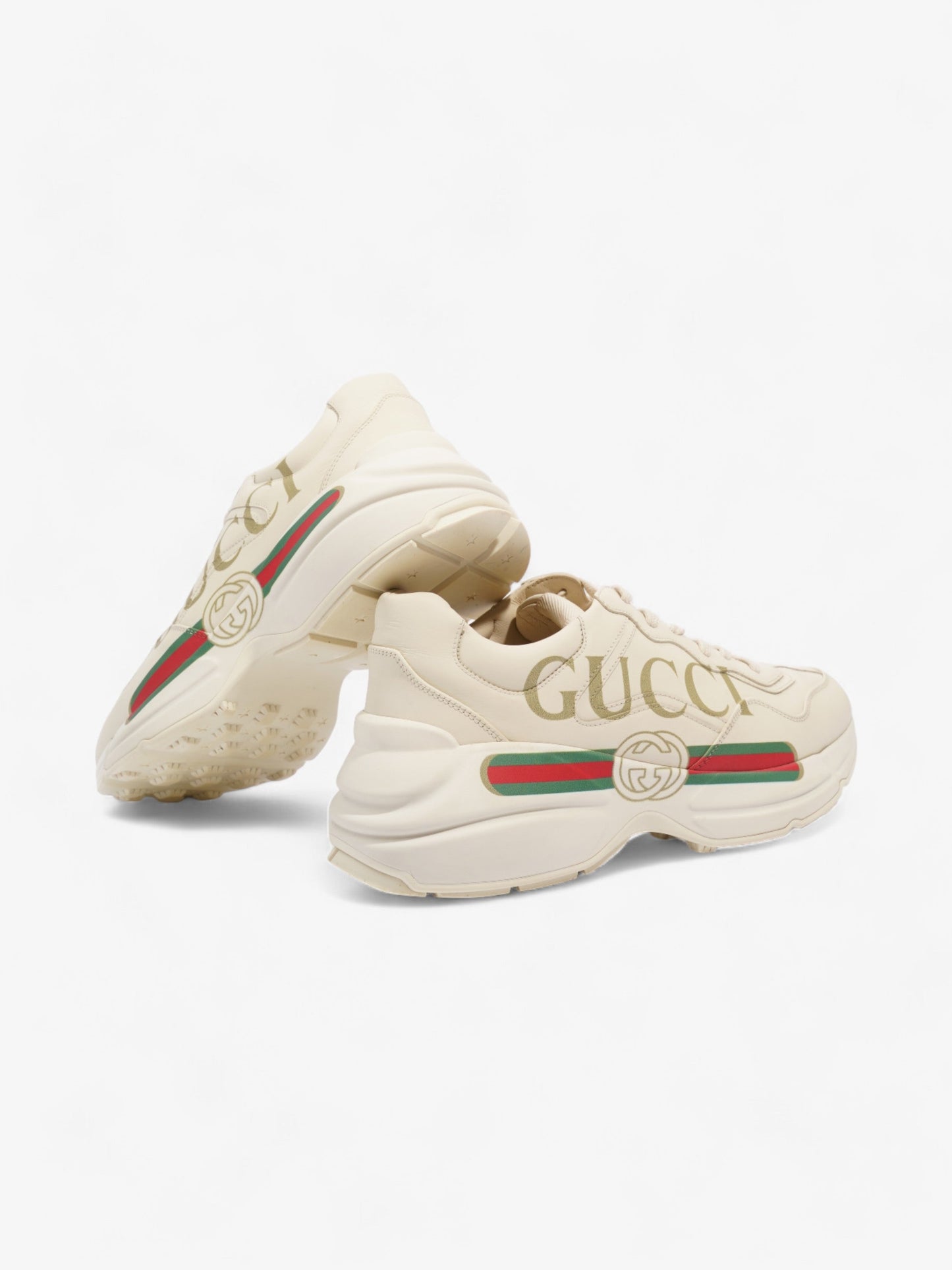 Gucci Rhyton Sneaker Ivory Leather EU 40 UK 7