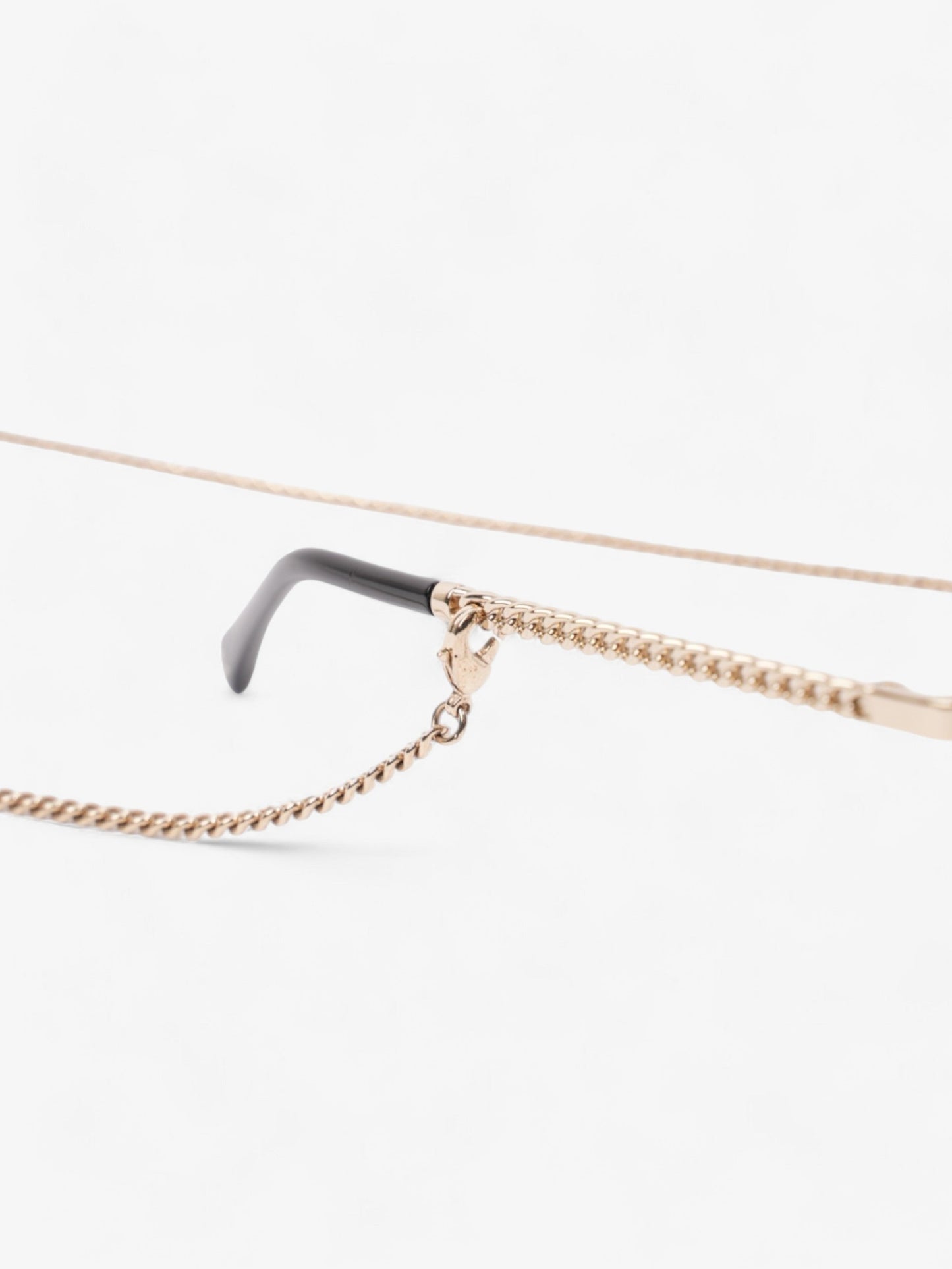 Chanel Pantos Sunglasses Gold / Brown / Black Base Metal 135mm