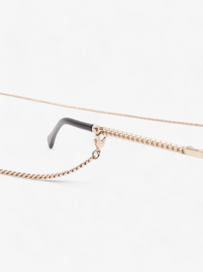 Chanel Pantos Sunglasses Gold / Brown / Black Base Metal 135mm