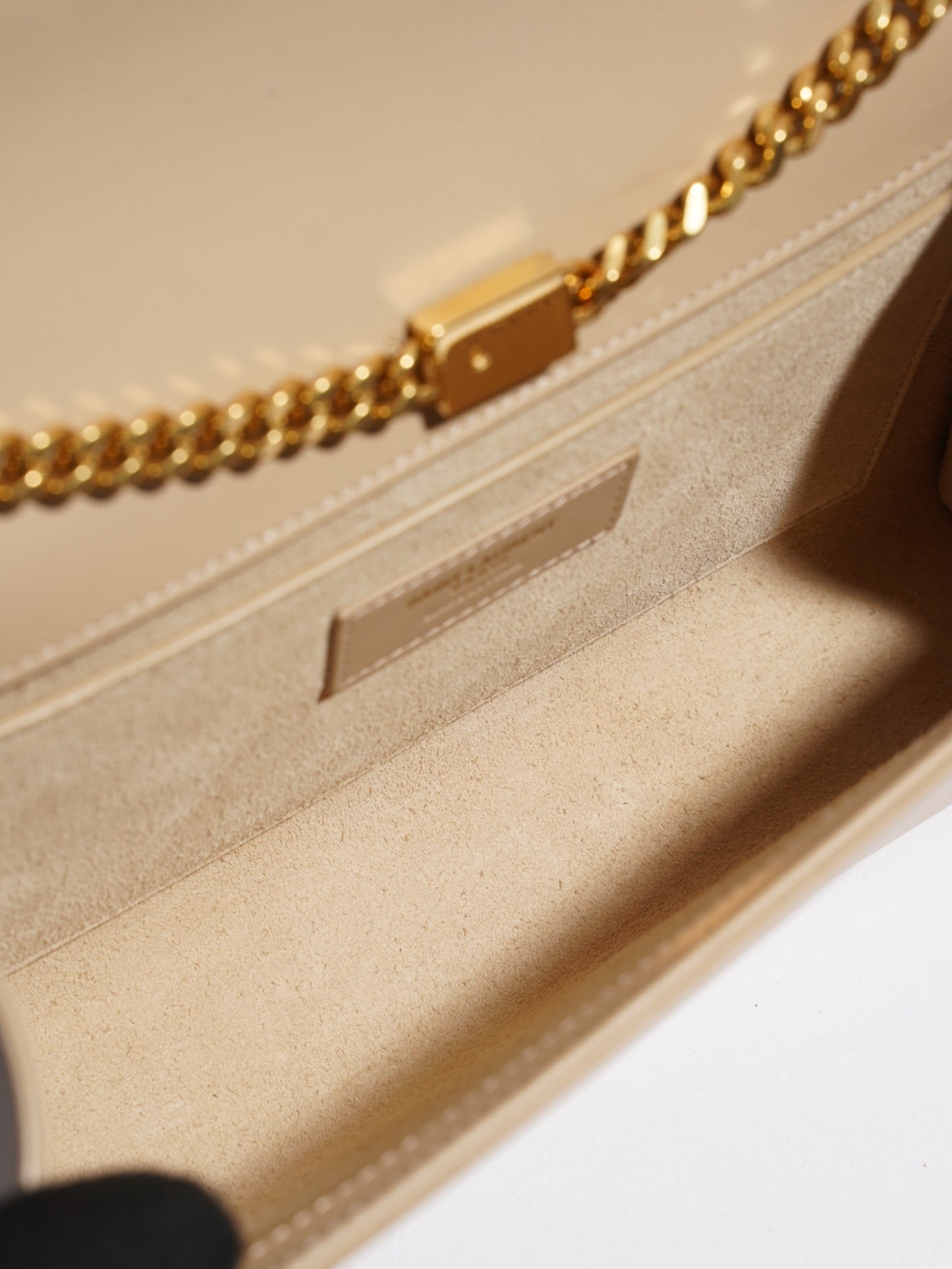 Saint Laurent Kate Tassel Bag Beige Calfskin Leather Medium