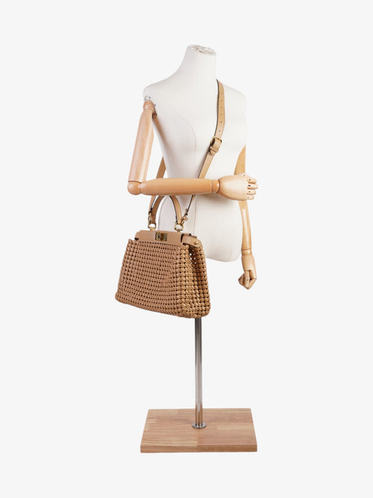 Fendi Peekaboo Tan Leather Medium