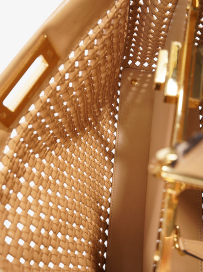 Fendi Peekaboo Tan Leather Medium