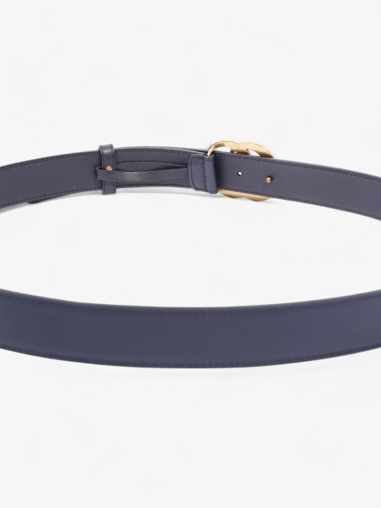 Gucci GG Marmont Belt Navy Leather 100cm 40"