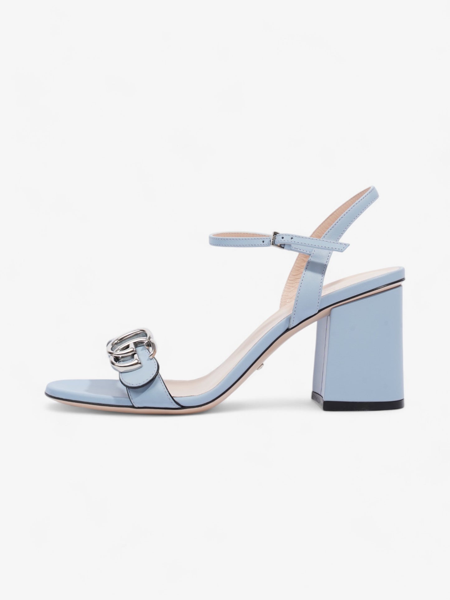 Gucci GG Marmont Sandals 70 Light blue Leather EU 38.5 UK 5.5