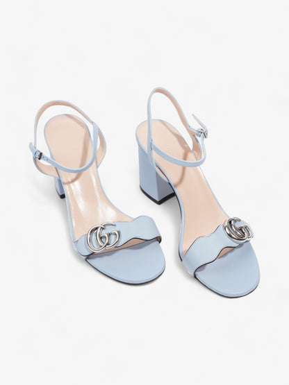 Gucci GG Marmont Sandals 70 Light blue Leather EU 38.5 UK 5.5