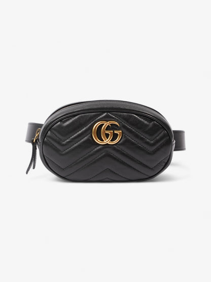 Gucci GG Marmont Belt Bag Black Matelasse Leather 85cm / 34"