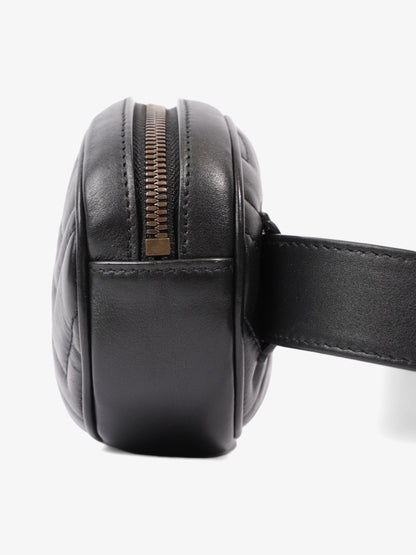 Gucci GG Marmont Belt Bag Black Matelasse Leather 85cm / 34"
