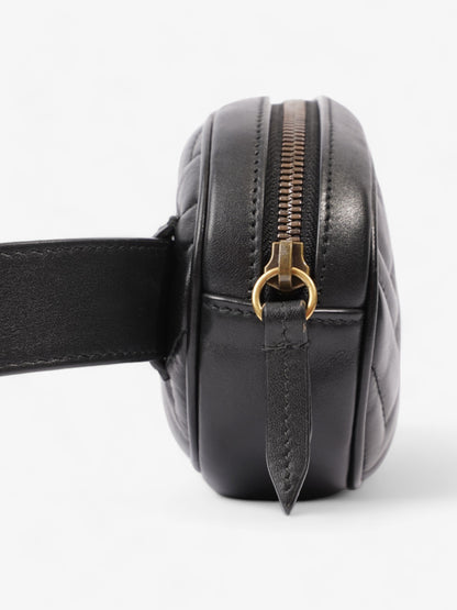 Gucci GG Marmont Belt Bag Black Matelasse Leather 85cm / 34"