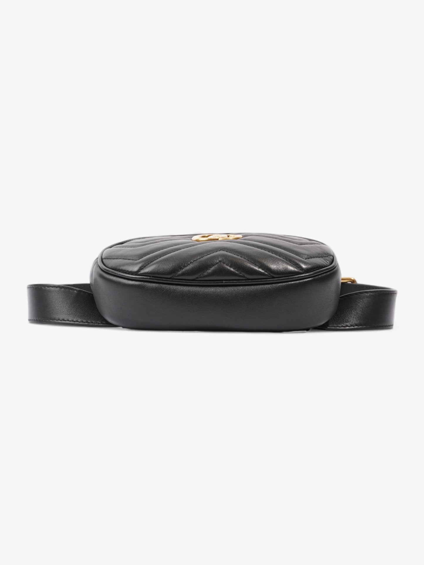 Gucci GG Marmont Belt Bag Black Matelasse Leather 85cm / 34"