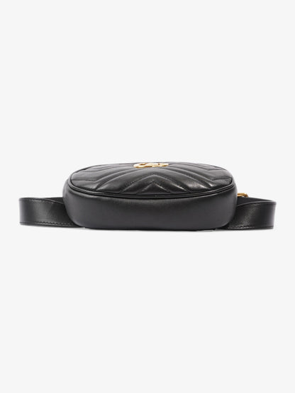 Gucci GG Marmont Belt Bag Black Matelasse Leather 85cm / 34"