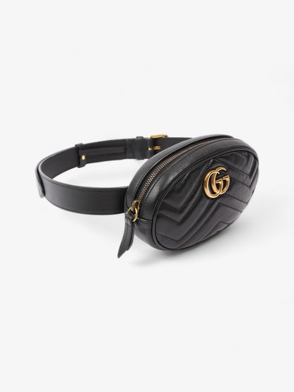 Gucci GG Marmont Belt Bag Black Matelasse Leather 85cm / 34"