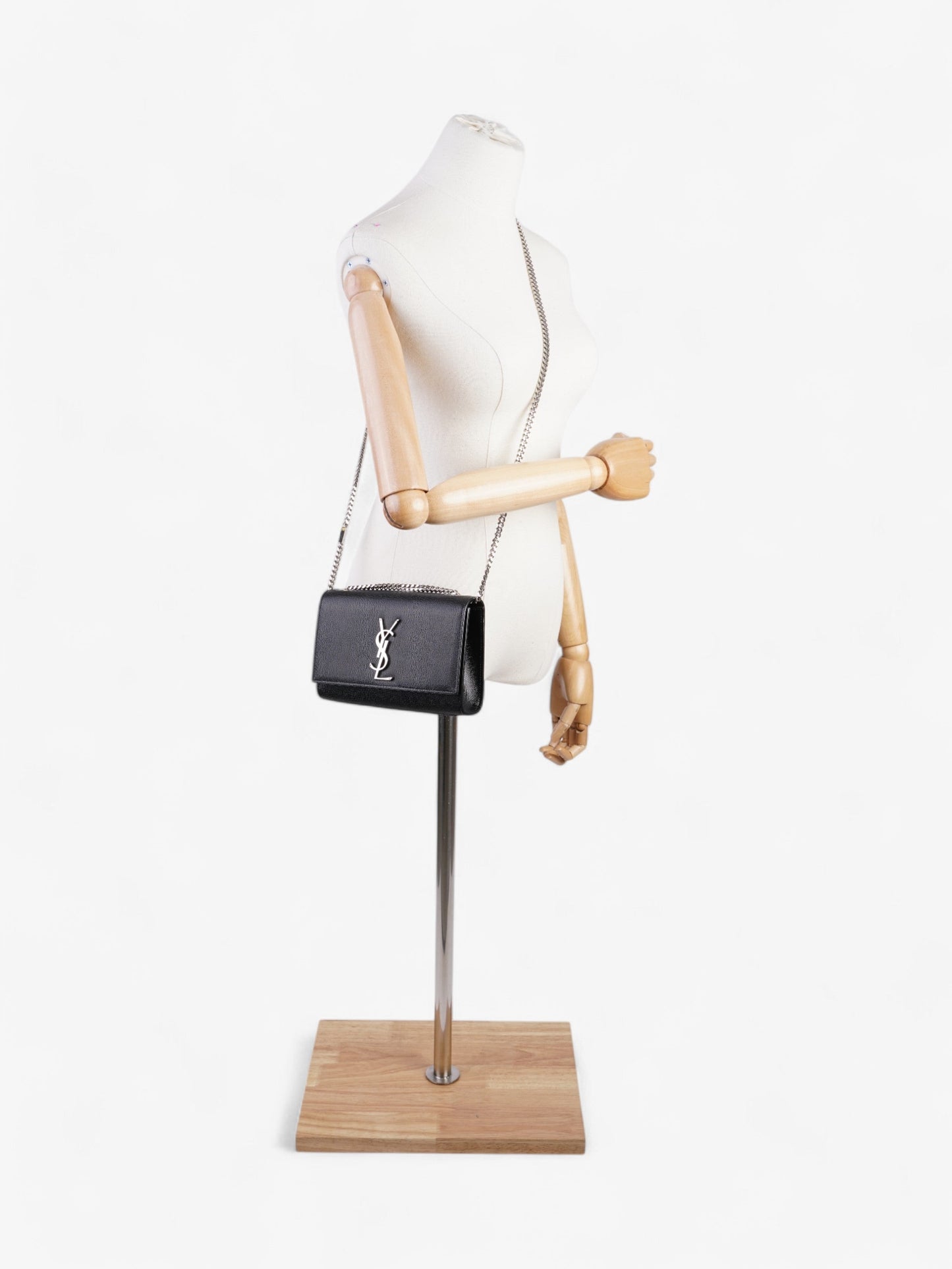 Saint Laurent Kate Black Calfskin Leather Small