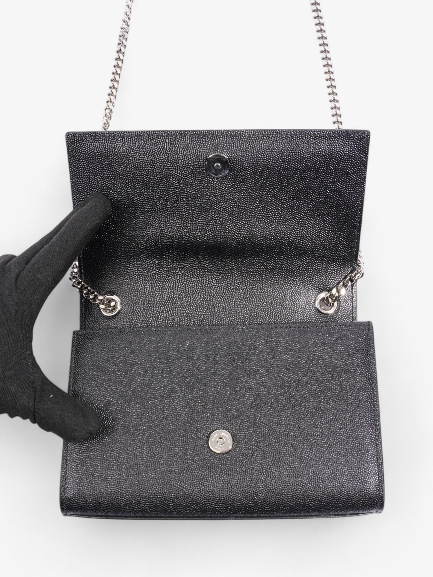 Saint Laurent Kate Black Calfskin Leather Small