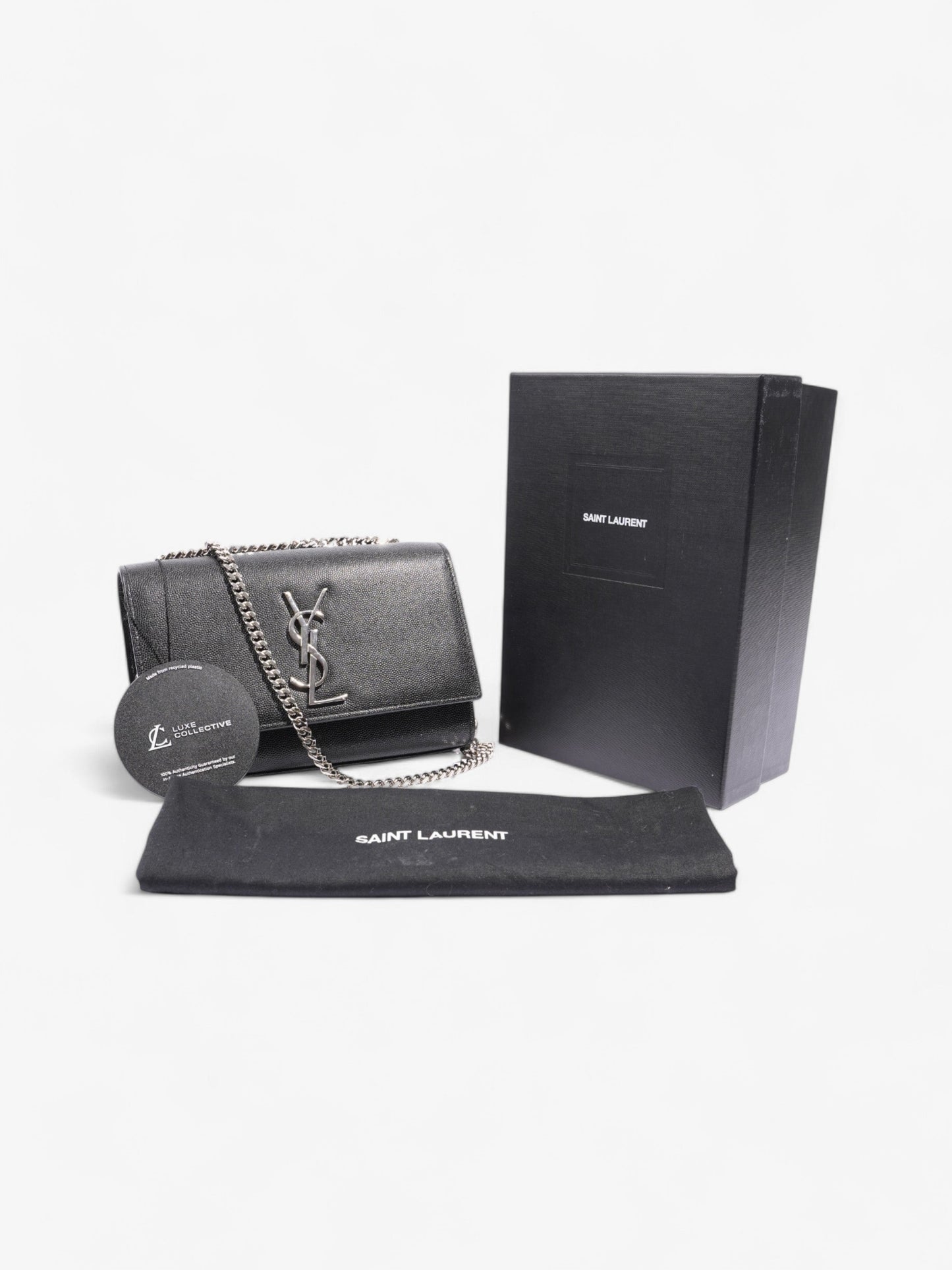 Saint Laurent Kate Black Calfskin Leather Small