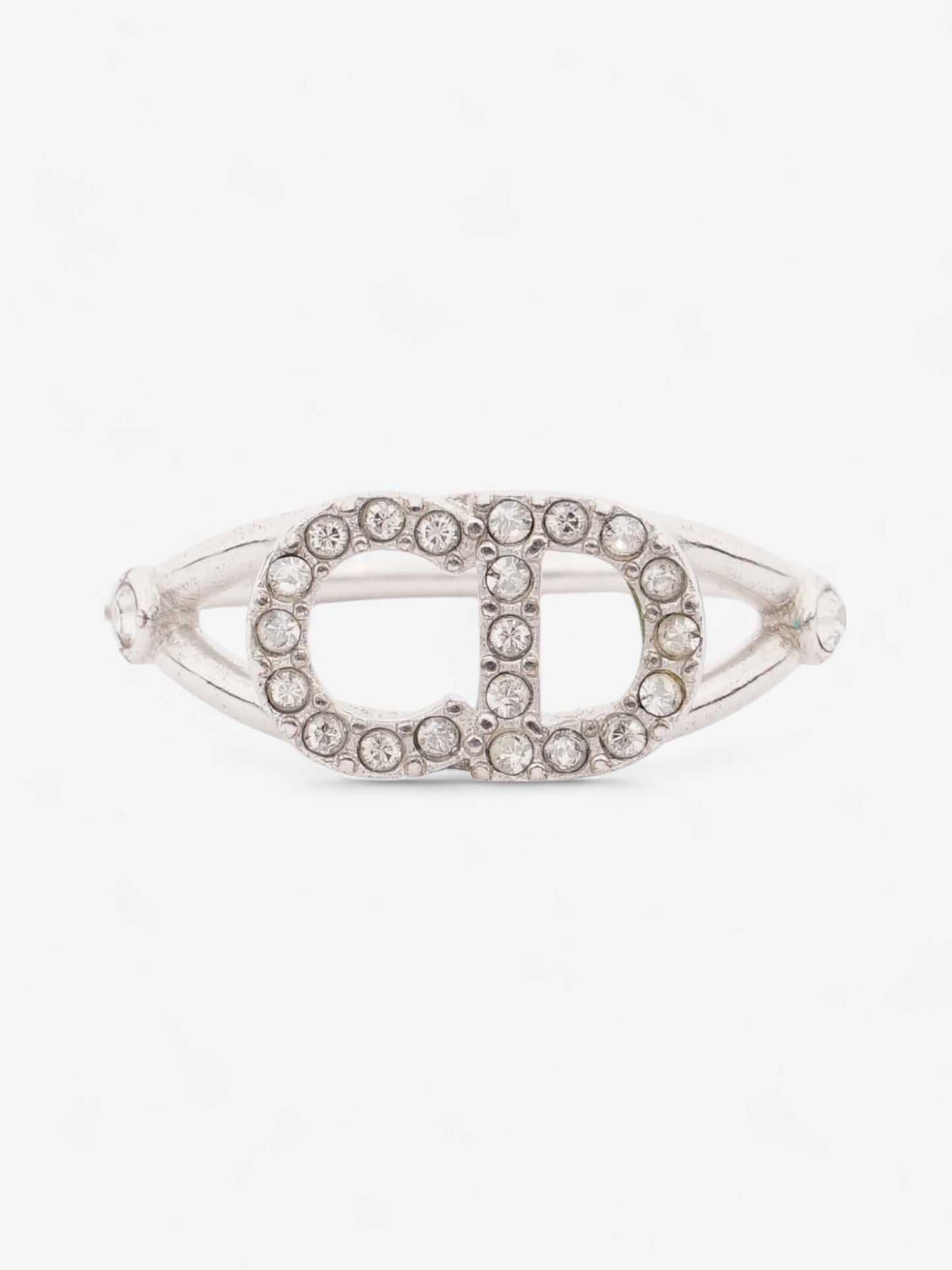 Christian Dior Clair D Lune Ring Silver Base Metal 50 (Circumference - 50mm)