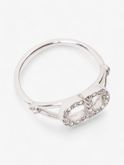 Christian Dior Clair D Lune Ring Silver Base Metal 50 (Circumference - 50mm)