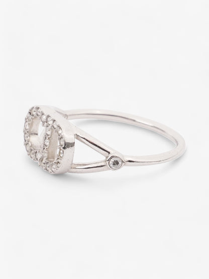 Christian Dior Clair D Lune Ring Silver Base Metal 50 (Circumference - 50mm)