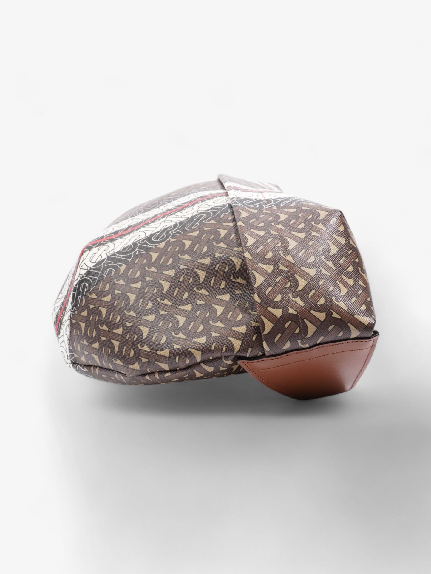 Burberry TB Monogram Belt Bag Brown / White Coated Canvas XL