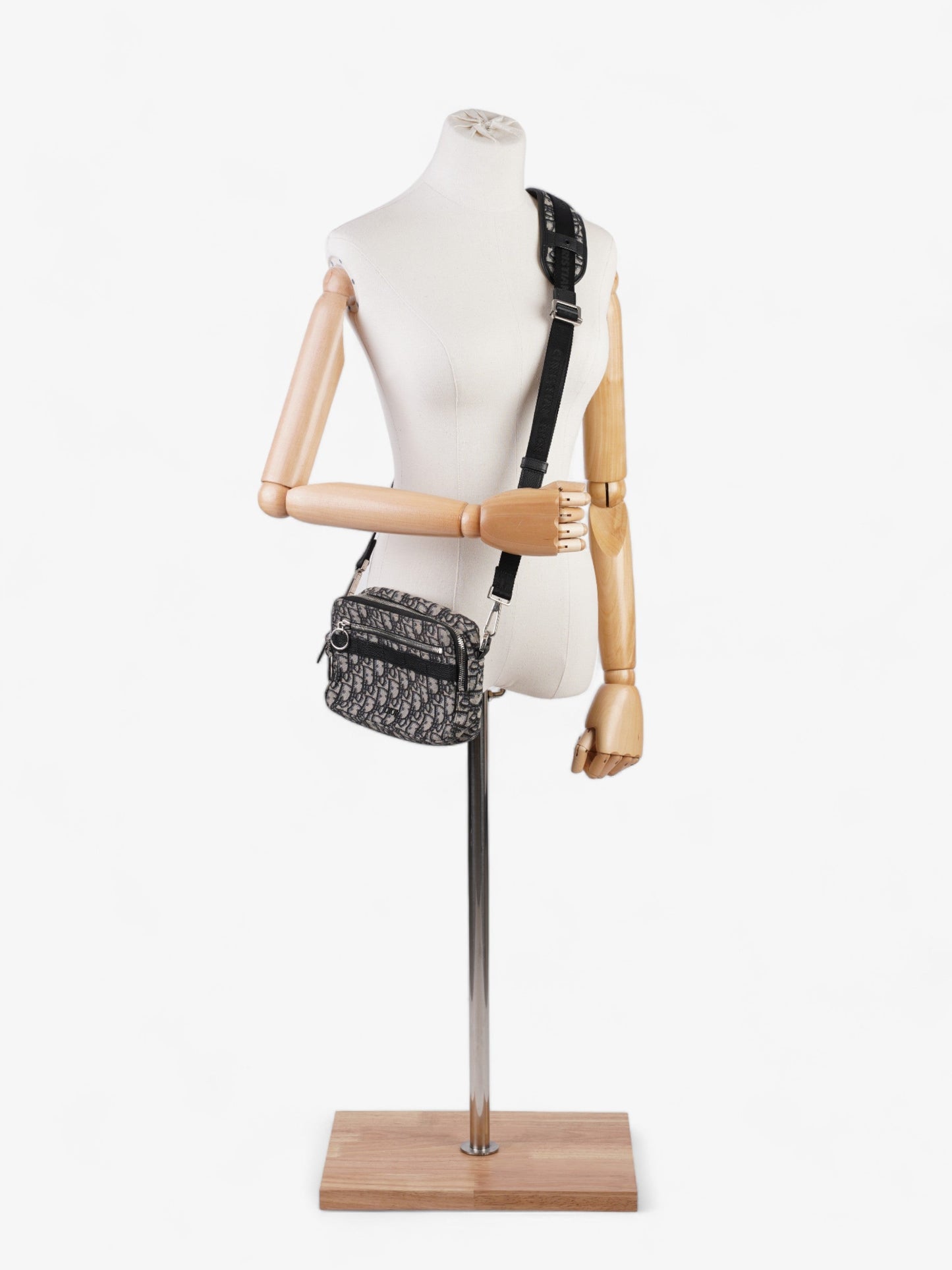 Christian Dior Safari Beige And Black Dior Oblique Canvas