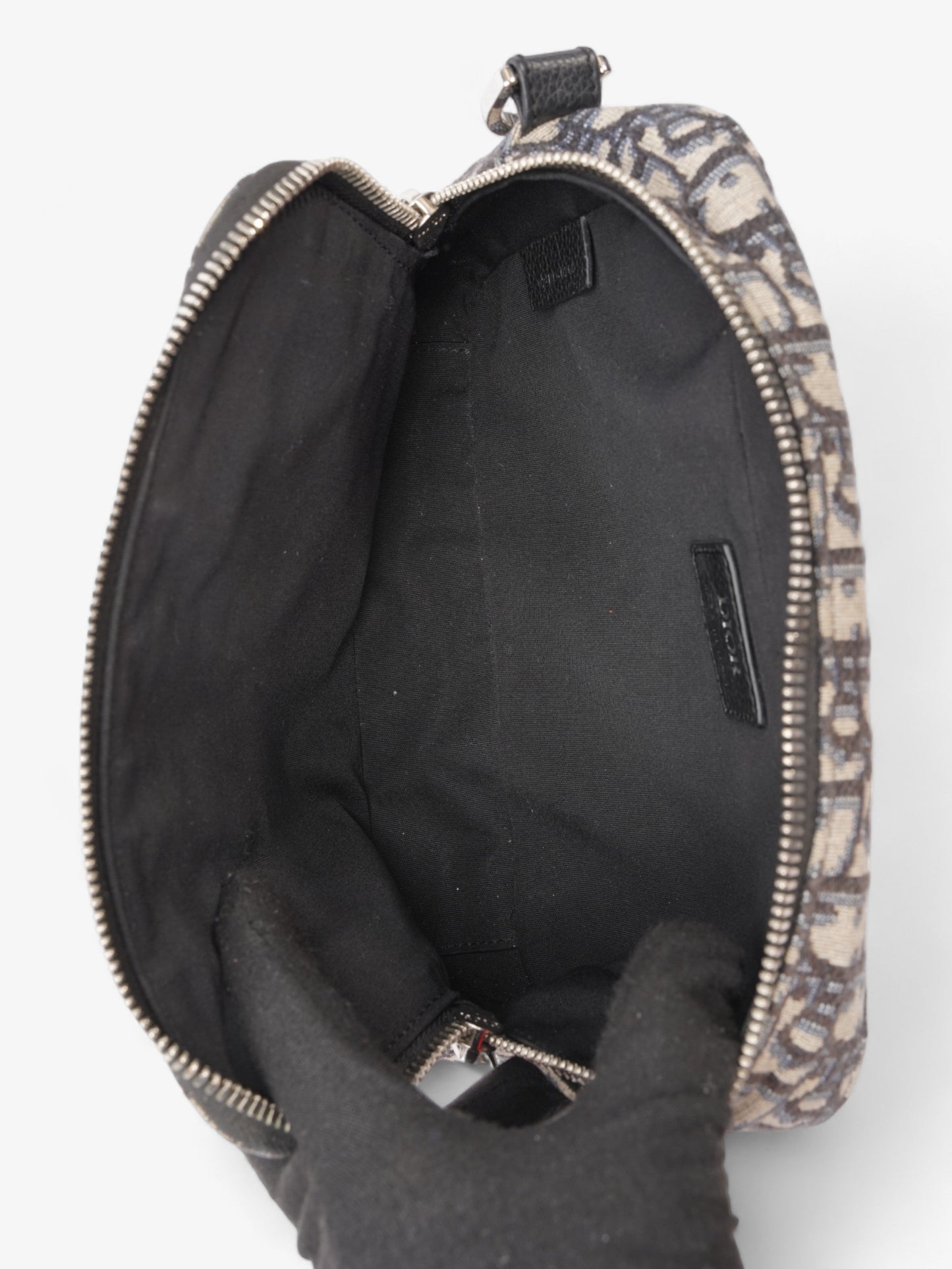 Christian Dior Safari Beige And Black Dior Oblique Canvas