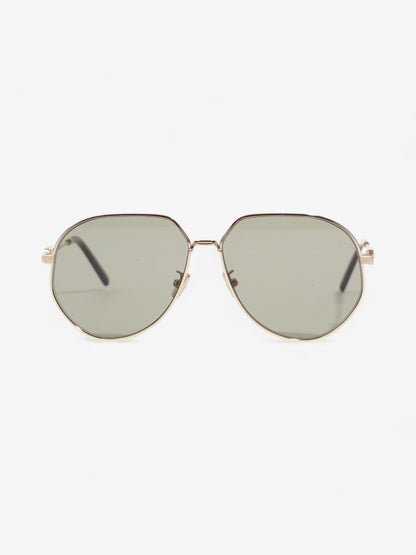 Christian Dior CD Link Sunglasses Gold Acetate 145mm