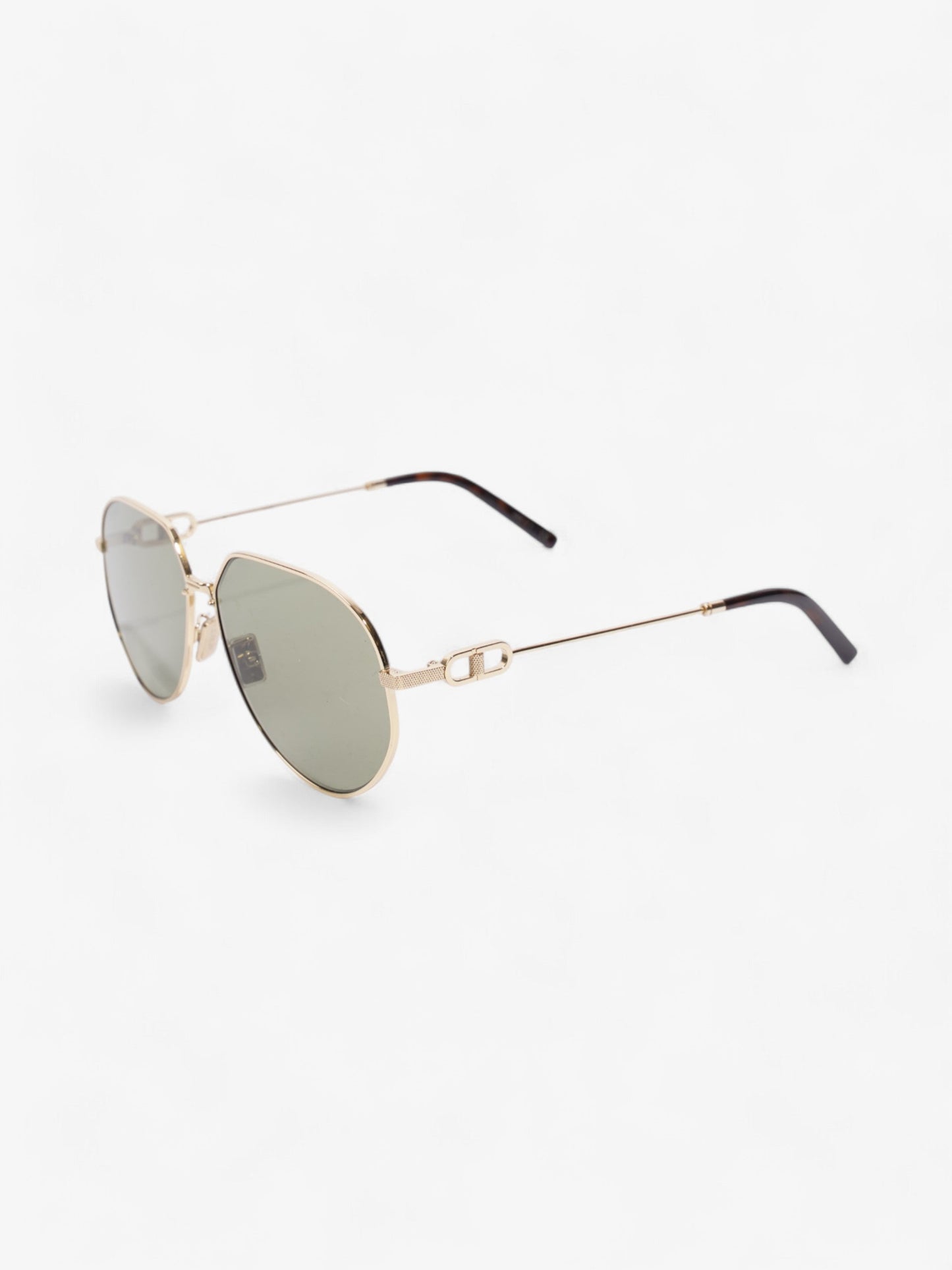 Christian Dior CD Link Sunglasses Gold Acetate 145mm
