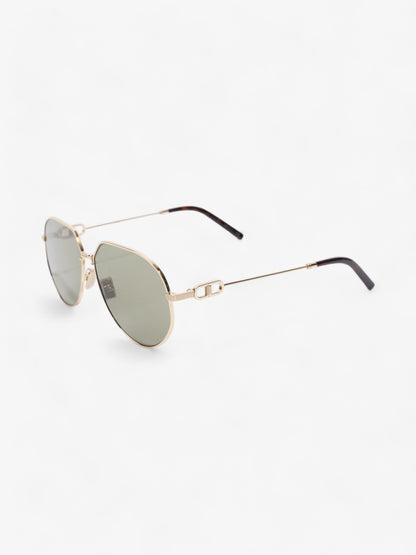 Christian Dior CD Link Sunglasses Gold Acetate 145mm