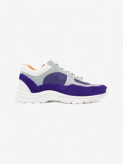 Chanel CC Logo Sneakers Blue / Navy / White Suede EU 37 UK 4