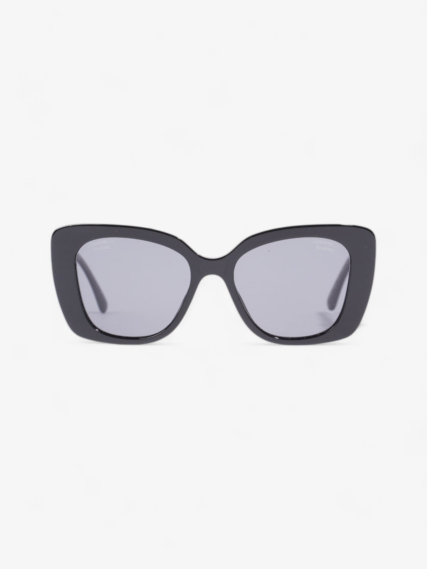 Chanel Square Sunglasses Black Acetate 140mm