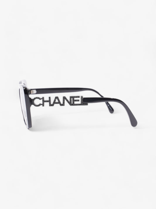 Chanel Square Sunglasses Black Acetate 140mm