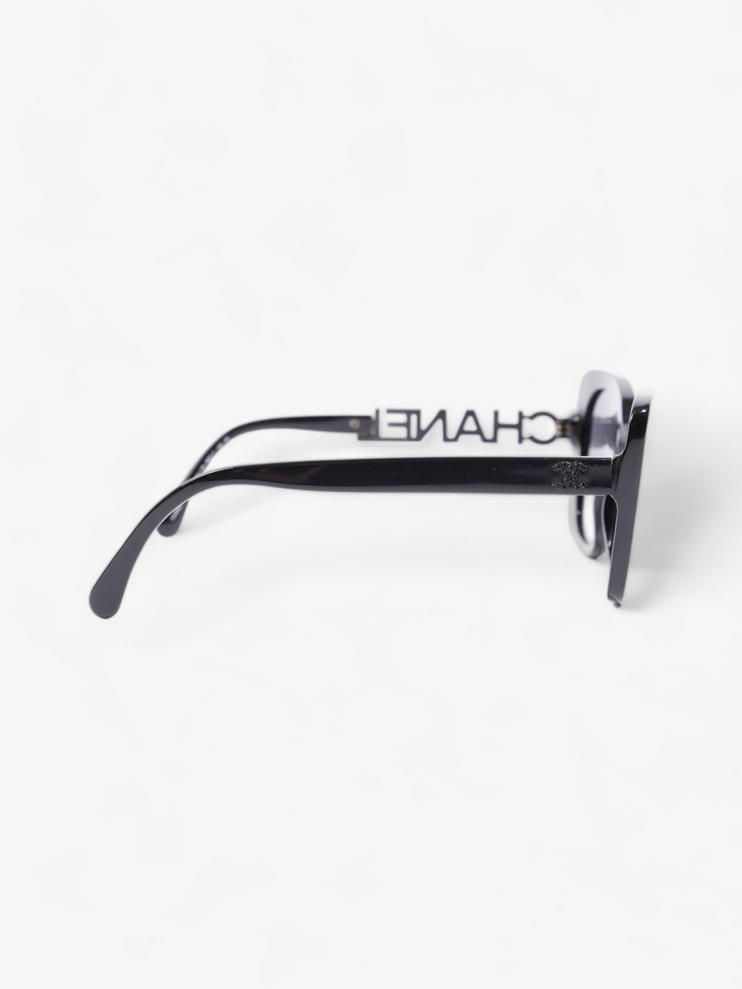 Chanel Square Sunglasses Black Acetate 140mm