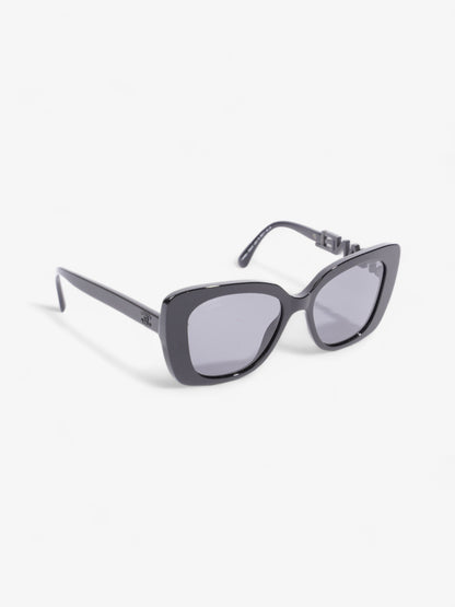 Chanel Square Sunglasses Black Acetate 140mm
