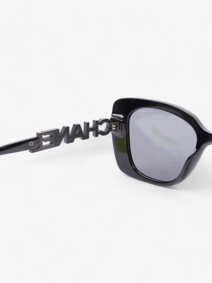 Chanel Square Sunglasses Black Acetate 140mm