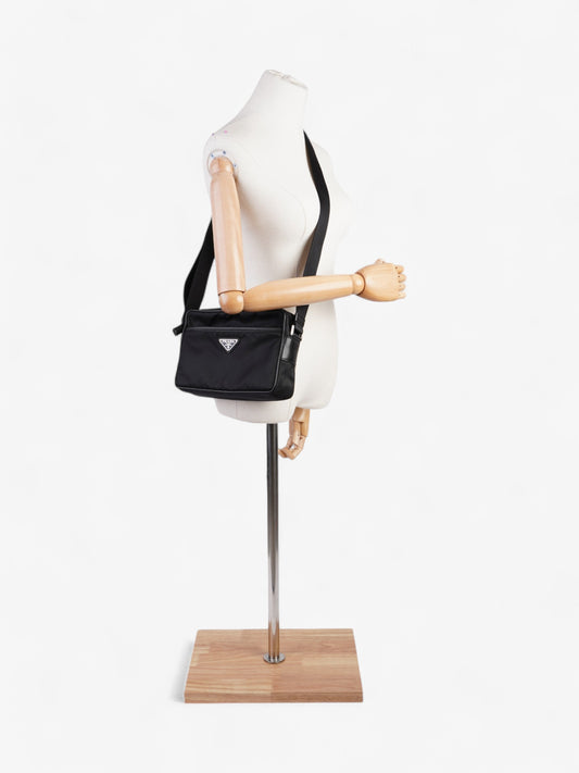 Prada Messenger Bag Black Re Nylon