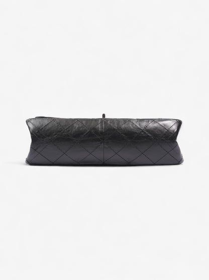 Chanel 2.55 Reissue Black Aged Calfskin Leather Maxi