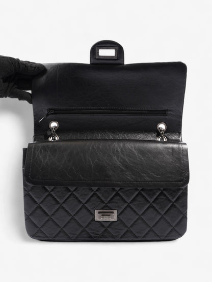 Chanel 2.55 Reissue Black Aged Calfskin Leather Maxi
