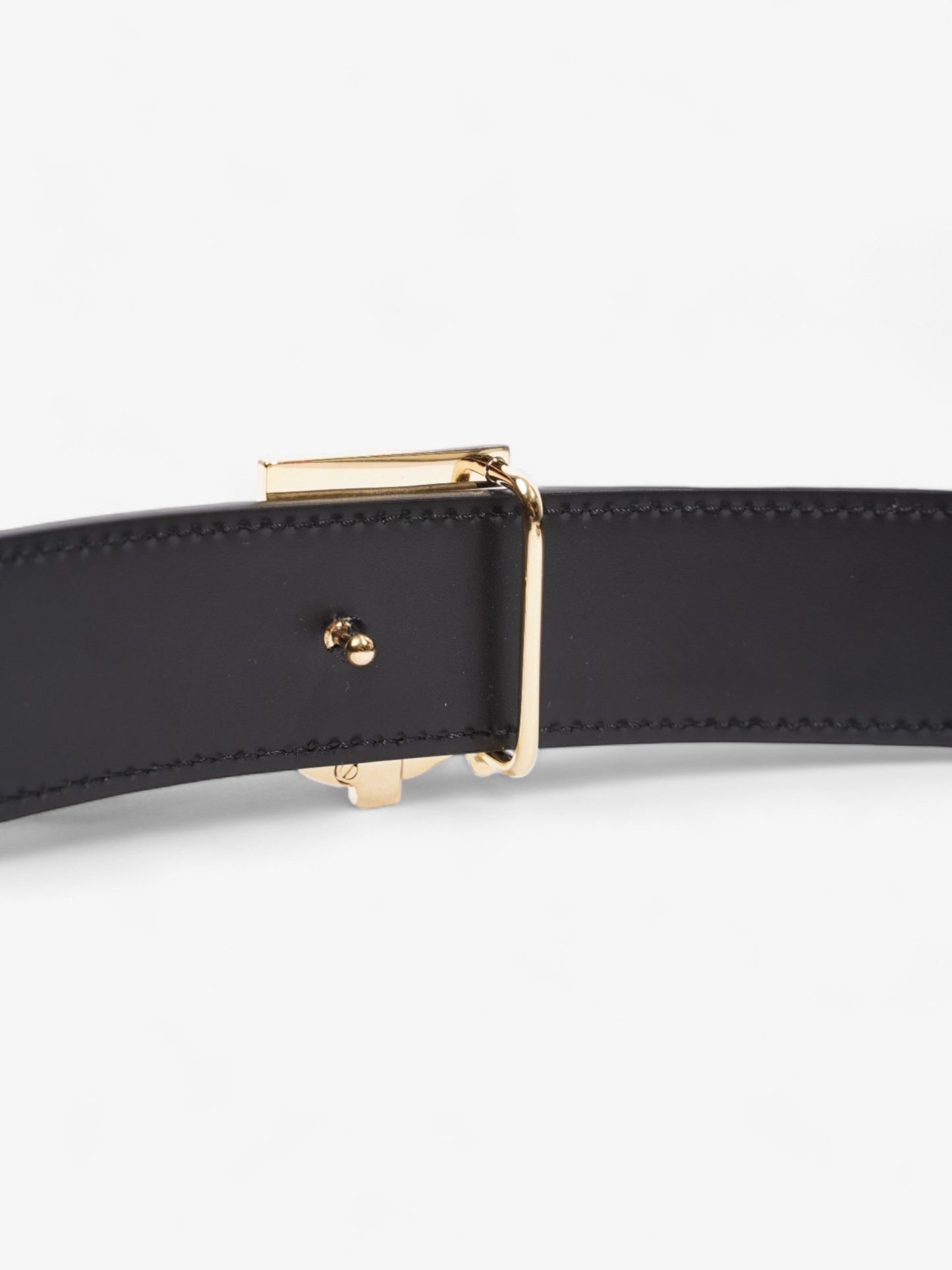 Burberry Reversible Check Belt Burberry Check / Black Coated Canvas L