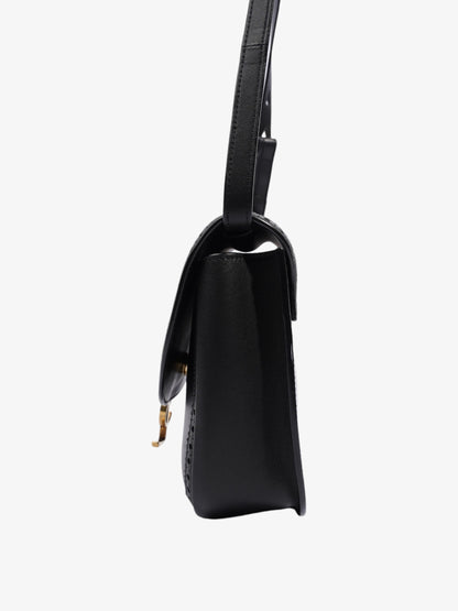 Saint Laurent Kaia Black Calfskin Leather Medium