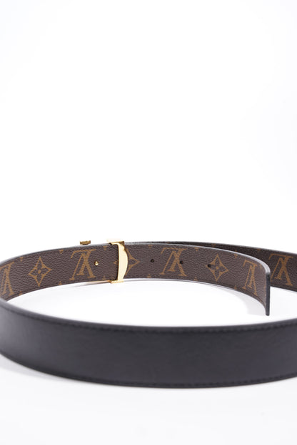 Louis Vuitton LV Initials Reversible Belt Monogram / Black Coated Canvas 80cm 32"