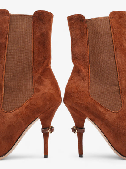 Burberry Kenley D-ring Boots 100 Brown Suede EU 40 UK 7
