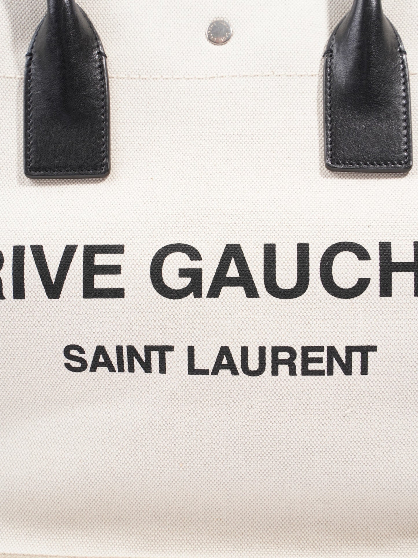 Saint Laurent Rive Gauche Beige Cotton Small